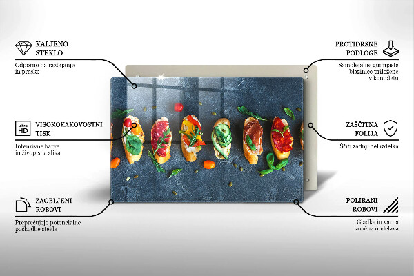 Zaščitna plošča za štedilnik Pisani sendviči