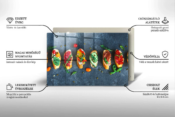 Zaščitna plošča za štedilnik Pisani sendviči