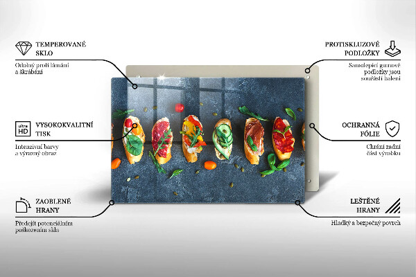 Zaščitna plošča za štedilnik Pisani sendviči