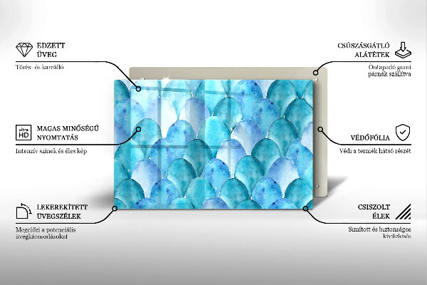Zaščitna plošča za štedilnik Akvarelne lestvice