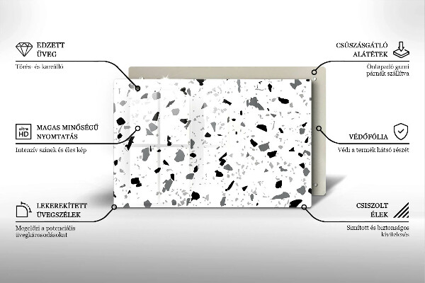 Stenska zaščitna plošča za štedilnik Dekorativna kamenina
