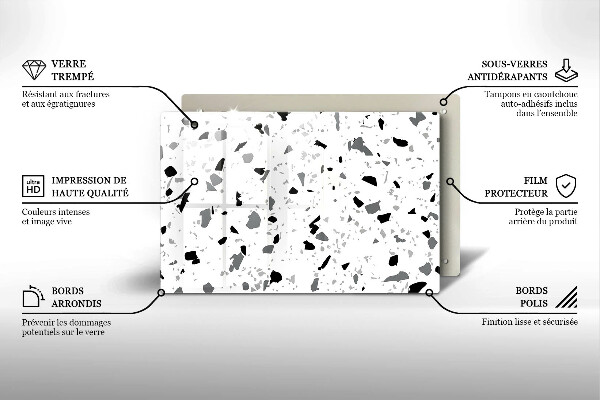 Stenska zaščitna plošča za štedilnik Dekorativna kamenina