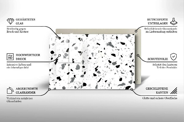 Stenska zaščitna plošča za štedilnik Dekorativna kamenina