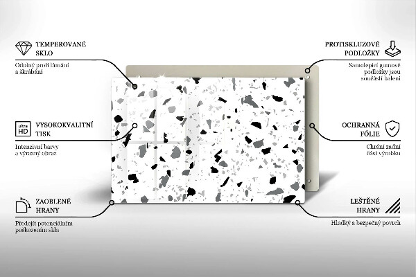 Stenska zaščitna plošča za štedilnik Dekorativna kamenina