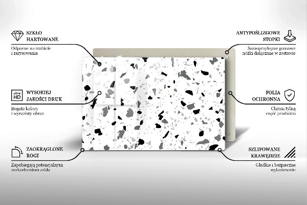 Stenska zaščitna plošča za štedilnik Dekorativna kamenina
