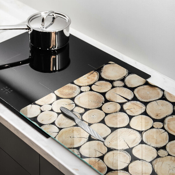 Zaščitna plošča za štedilnik Lesena debla