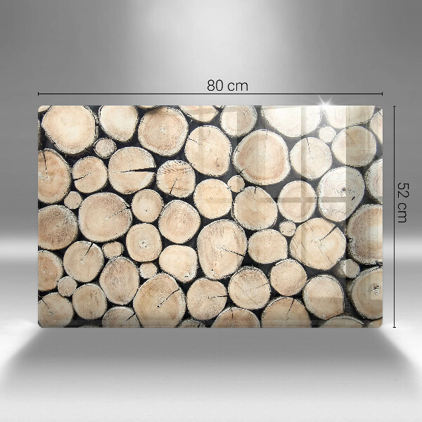 Zaščitna plošča za štedilnik Lesena debla