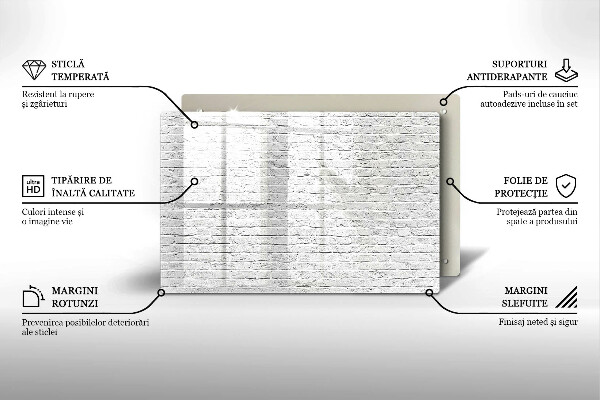 Zaščitna plošča za štedilnik Stena iz opečne stene