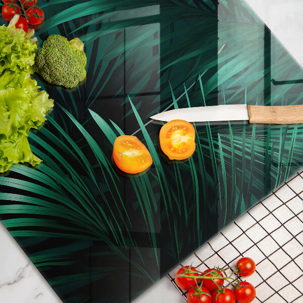 Zaščitna plošča za štedilnik Listi divje džungle