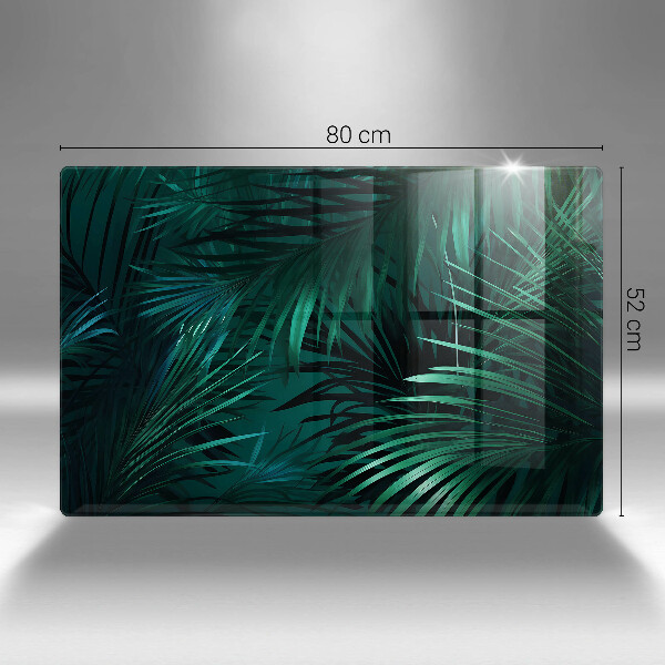 Zaščitna plošča za štedilnik Listi divje džungle