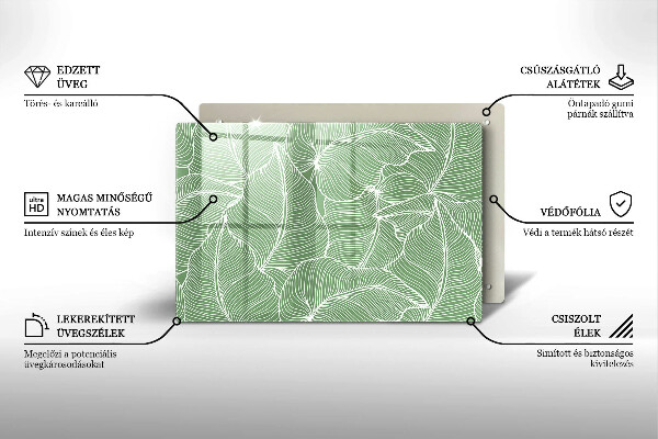 Zaščitna plošča za štedilnik Linearni listi
