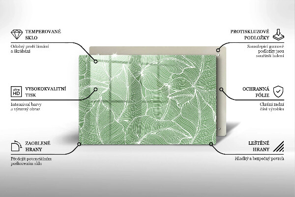 Zaščitna plošča za štedilnik Linearni listi