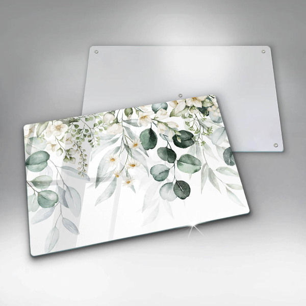 Zaščitna plošča za štedilnik Akvarelne rastline