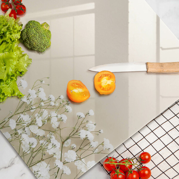 Zaščitna plošča za štedilnik Boho rože iz mavca