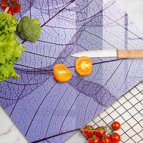 Zaščitna plošča za štedilnik Listi z žilami