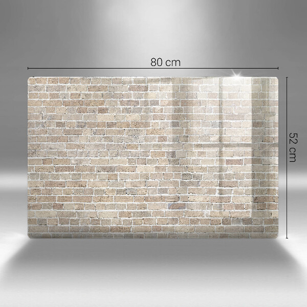 Zaščitna plošča za štedilnik Svetla opečna stena