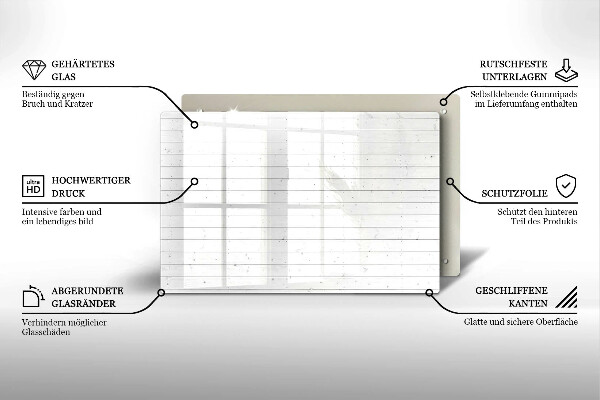 Zaščitna plošča za štedilnik Moderne svetle table