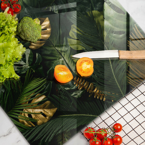 Zaščitna plošča za štedilnik Zlati listi monstere