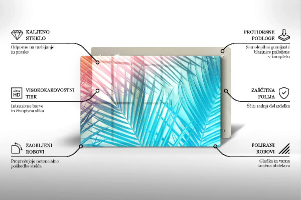 Zaščitna plošča za štedilnik Pastelni listi