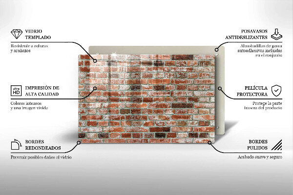 Zaščitna plošča za štedilnik Stara opečna stena