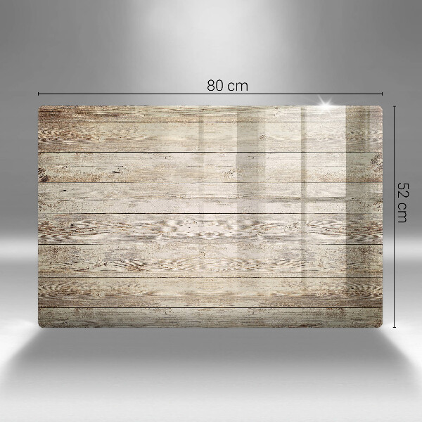 Zaščitna steklena plošča za štedilnik Lesene deske