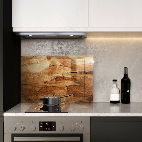 Zaščitna plošča za štedilnik Tekstura lesene plošče