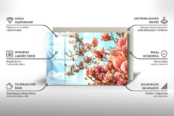 Zaščitna plošča za štedilnik Drevo rožnatih cvetov