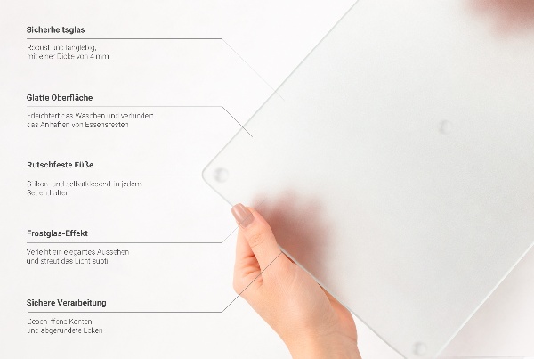 Steklena zaščitna plošča za štedilnik 2 kos 30x52 cm