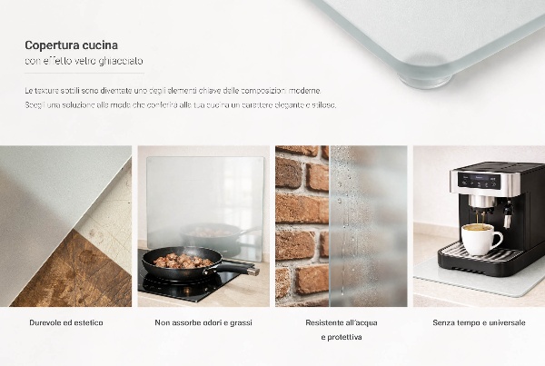 Zaščita za kuhinjski pult s potiskom 80x52 cm