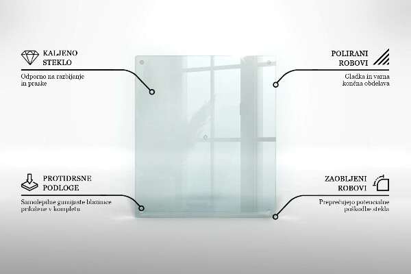 Prozorna zaščitna plošča za štedilnik 60x52 cm