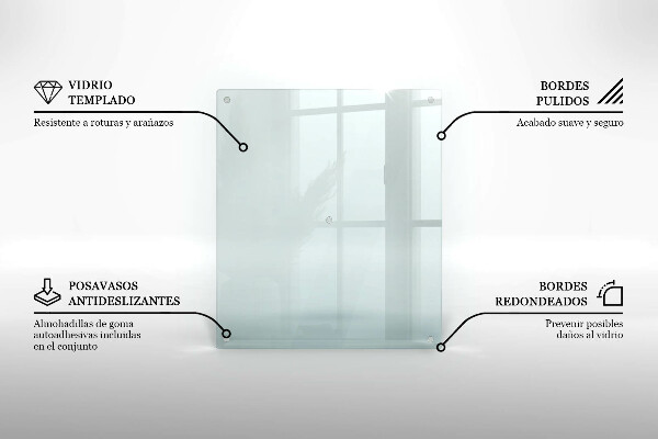 Prozorna zaščitna plošča za štedilnik 60x52 cm