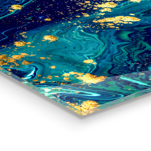 Stenska plošča za kuhinjo Moderna umetniška abstrakcija