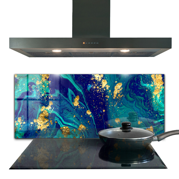 Stenska plošča za kuhinjo Moderna umetniška abstrakcija