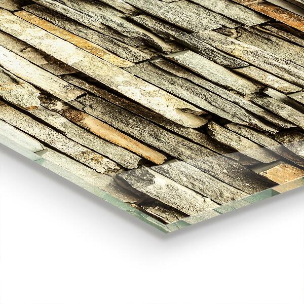 Stenska plošča za kuhinjo Naravna opeka