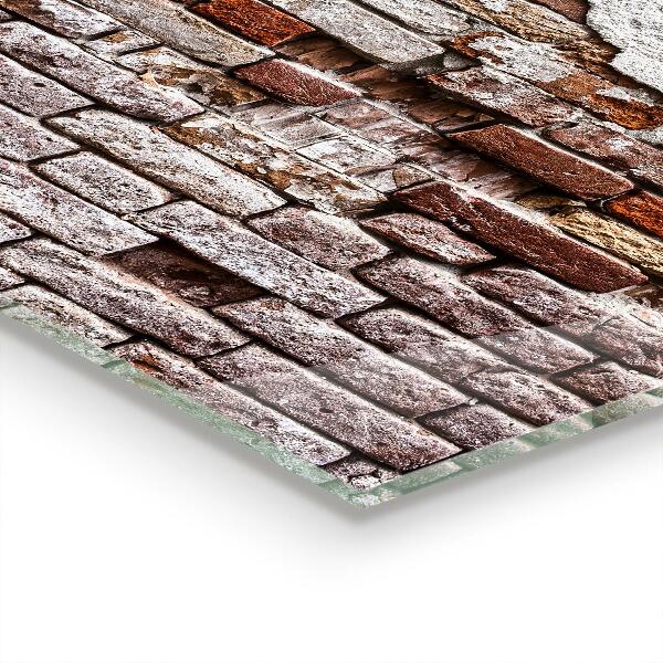 Stenska plošča za kuhinjo Kamnito opečni zid