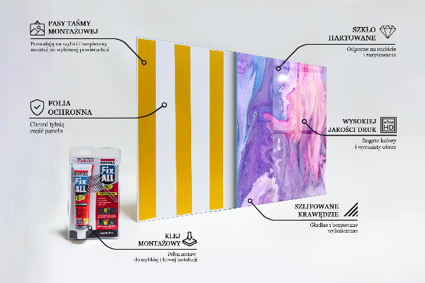 Stenska plošča za kuhinjo Rožnata abstrakcija