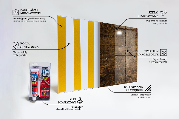 Stenska plošča za kuhinjo Temni hrastov les