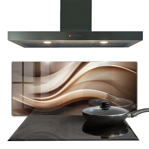 Stenska plošča za kuhinjo Abstrakcija energetskih valov