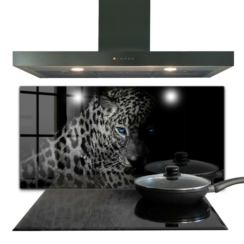 Stenska plošča za kuhinjo Divja mačka dark panther