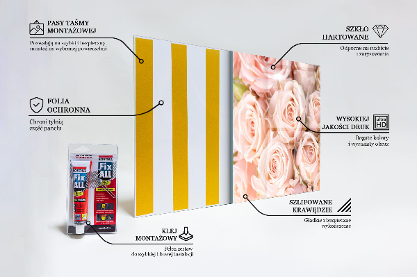 Zidna obloga za kuhinju Šopek nežnih vrtnic