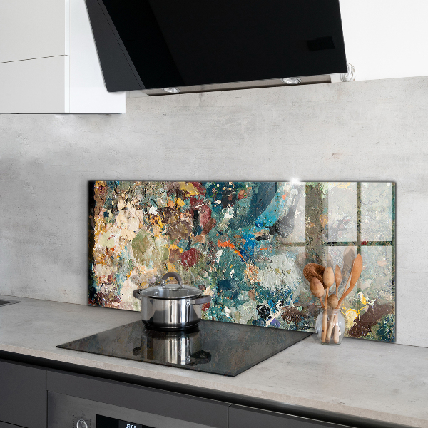 Stenska plošča za kuhinjo Tekstura oljne barve