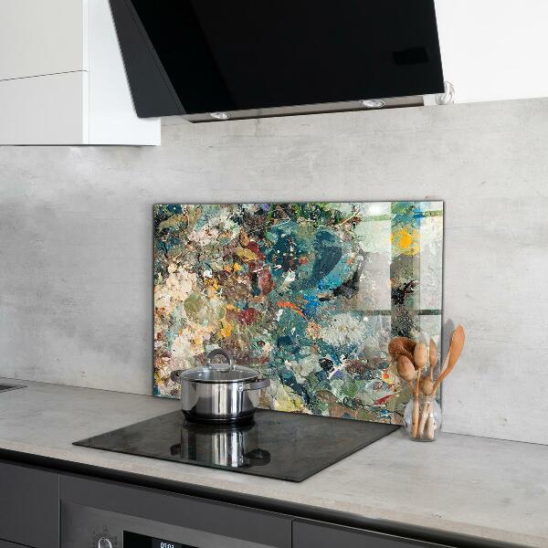 Stenska plošča za kuhinjo Tekstura oljne barve