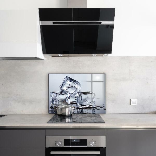 Stenska plošča za kuhinjo Osvežitev v ledenih kockah