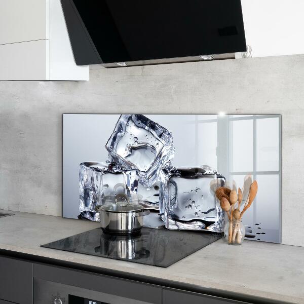 Stenska plošča za kuhinjo Osvežitev v ledenih kockah