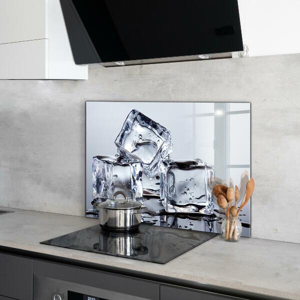 Stenska plošča za kuhinjo Osvežitev v ledenih kockah