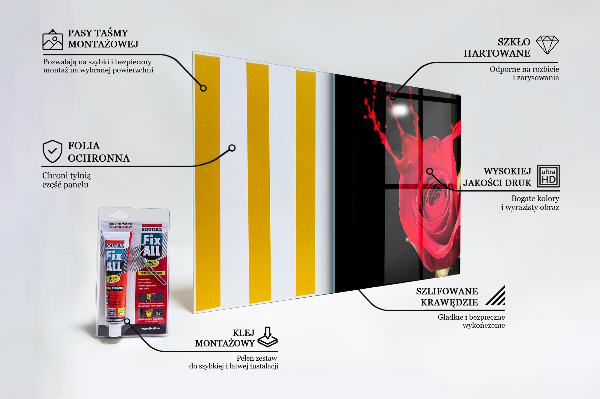 Zidna obloga za kuhinju Povzetek rdeče vrtnice