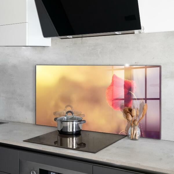 Zidna obloga za kuhinju Vintage mak