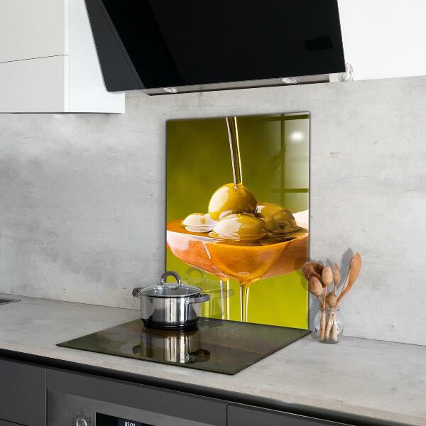 Stenska plošča za kuhinjo Sveže stisnjeno oljčno olje