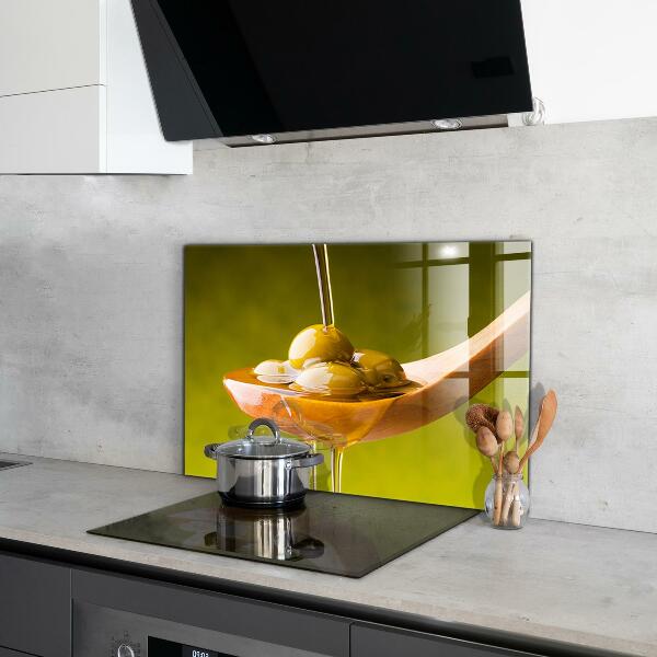Stenska plošča za kuhinjo Sveže stisnjeno oljčno olje