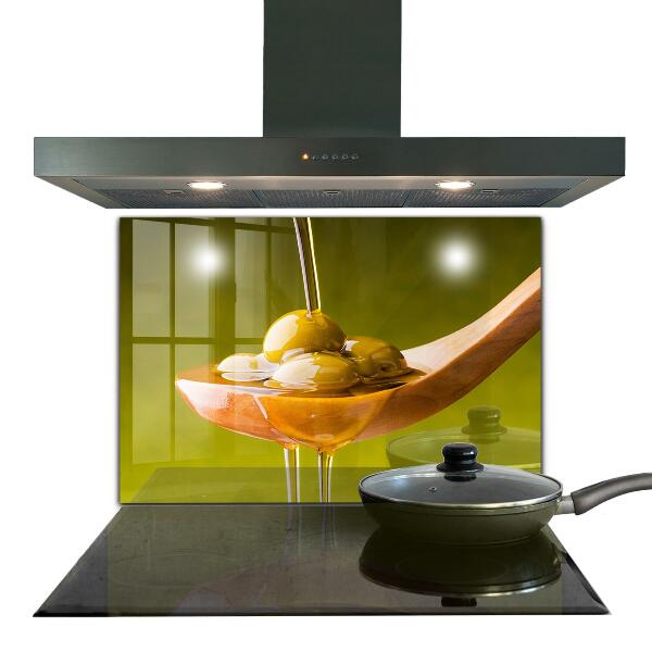 Stenska plošča za kuhinjo Sveže stisnjeno oljčno olje